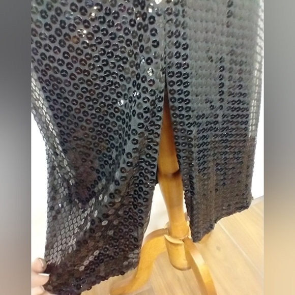 VINTAGE CRISCIONE SEQUINED PENCIL SKIRT - Picture 3 of 6